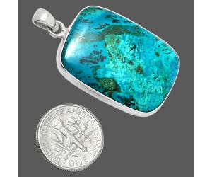 Shattuckite Pendant EXP01533 P-1001, 22x31 mm