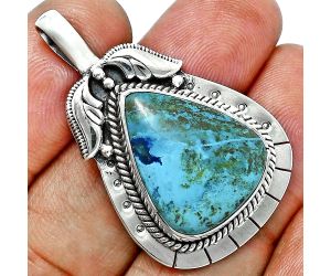 Shattuckite Pendant EXP01595 P-1568, 17x20 mm