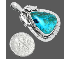 Shattuckite Pendant EXP01595 P-1568, 17x20 mm