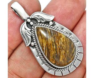 Stick Agate Pendant EXP01598 P-1568, 13x20 mm