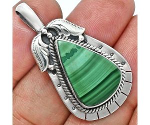 Malachite Eye Pendant EXP01603 P-1568, 14x20 mm