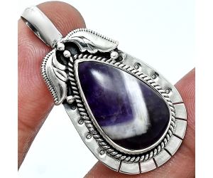 Chevron Amethyst Pendant EXP01604 P-1568, 13x21 mm