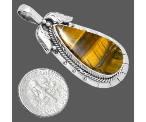 Tiger Eye Pendant EXP01605 P-1568, 13x27 mm