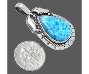 Larimar (Dominican Republic) Pendant EXP01610 P-1568, 13x20 mm