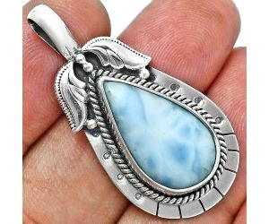 Larimar (Dominican Republic) Pendant EXP01611 P-1568, 12x20 mm