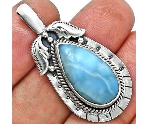 Larimar (Dominican Republic) Pendant EXP01621 P-1568, 11x20 mm