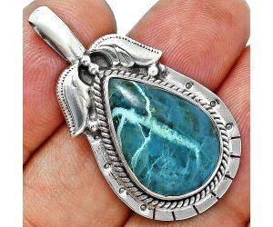 Shattuckite Pendant EXP01624 P-1568, 14x20 mm