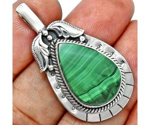 Malachite Eye Pendant EXP01629 P-1568, 14x21 mm