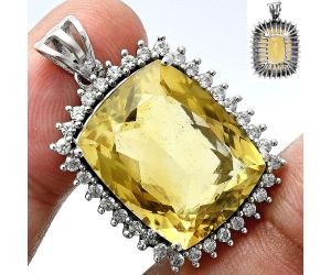 Citrine Pendant EXP01722 P-1741, 16x20 mm