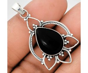 Black Onyx Pendant EXP01891 P-1444, 13x18 mm