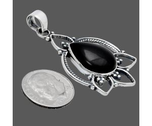 Black Onyx Pendant EXP01891 P-1444, 13x18 mm