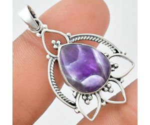 Chevron Amethyst Pendant EXP01956 P-1444, 13x17 mm