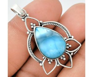 Larimar (Dominican Republic) Pendant EXP01957 P-1444, 13x20 mm