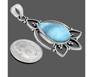 Larimar (Dominican Republic) Pendant EXP01957 P-1444, 13x20 mm