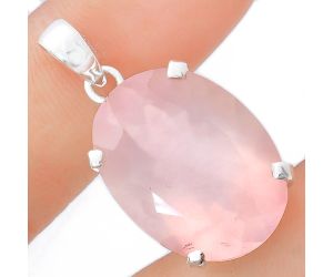 Rose Quartz Pendant EXP01976 P-1013, 18x24 mm