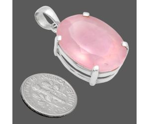 Rose Quartz Pendant EXP01976 P-1013, 18x24 mm