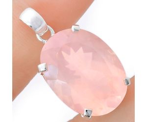 Rose Quartz Pendant EXP01978 P-1013, 18x24 mm