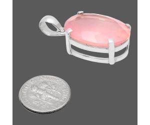 Rose Quartz Pendant EXP01978 P-1013, 18x24 mm