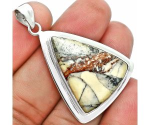 Porcelain Jasper Pendant EXP01999 P-1076, 22x25 mm