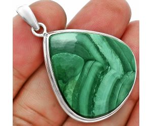 Malachite Eye Pendant EXP02003 P-1076, 27x30 mm