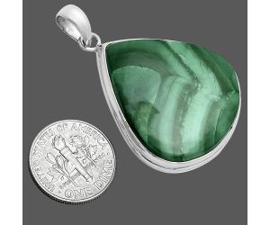 Malachite Eye Pendant EXP02003 P-1076, 27x30 mm