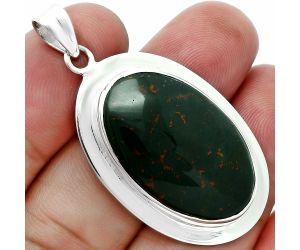 Blood Stone Pendant EXP02004 P-1076, 18x28 mm