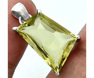 Lemon Quartz Pendant EXP02058 P-1013, 14x21 mm