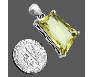 Lemon Quartz Pendant EXP02058 P-1013, 14x21 mm