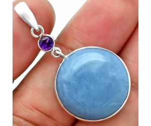 Owyhee Opal and Amethyst Pendant EXP02066 P-1098, 20x20 mm