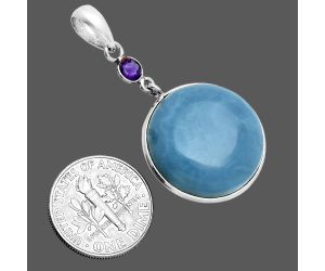 Owyhee Opal and Amethyst Pendant EXP02066 P-1098, 20x20 mm