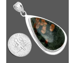 Peanut Obsidian Pendant EXP02069 P-1124, 18x30 mm