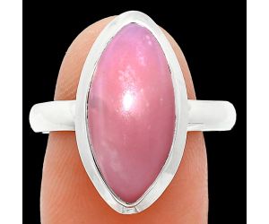 Pink Opal Ring size-9.5 EXR01036 R-1007, 9x18 mm