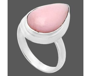 Pink Opal Ring size-7 EXR01039 R-1007, 10x16 mm