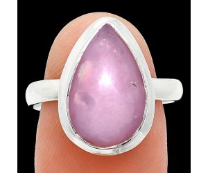 Pink Opal Ring size-9 EXR01040 R-1007, 10x16 mm