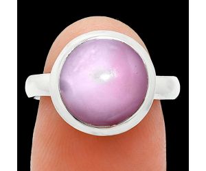 Pink Opal Ring size-8 EXR01041 R-1007, 11x11 mm