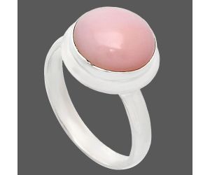 Pink Opal Ring size-8 EXR01041 R-1007, 11x11 mm