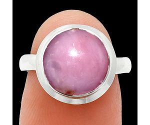 Pink Opal Ring size-7 EXR01042 R-1007, 11x11 mm