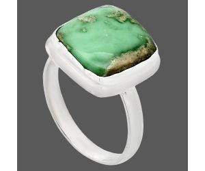 Utah Variscite Ring size-9.5 EXR01058 R-1007, 13x13 mm