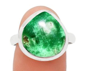 Utah Variscite Ring size-9.5 EXR01059 R-1007, 14x14 mm