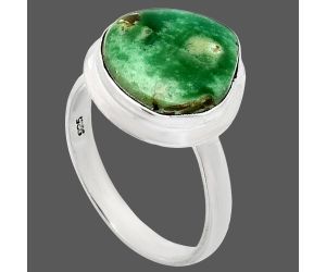 Utah Variscite Ring size-9.5 EXR01059 R-1007, 14x14 mm