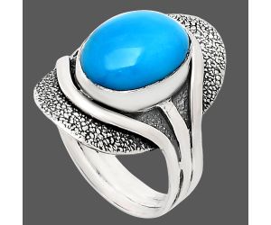 Sleeping Beauty Turquoise Ring size-9.5 EXR01066 R-1402, 10x14 mm