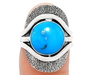 Sleeping Beauty Turquoise Ring size-7 EXR01069 R-1402, 11x11 mm