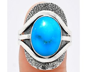 Sleeping Beauty Turquoise Ring size-8.5 EXR01070 R-1402, 10x14 mm