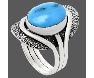 Sleeping Beauty Turquoise Ring size-9.5 EXR01094 R-1402, 10x14 mm