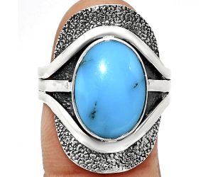 Sleeping Beauty Turquoise Ring size-9 EXR01096 R-1402, 10x14 mm