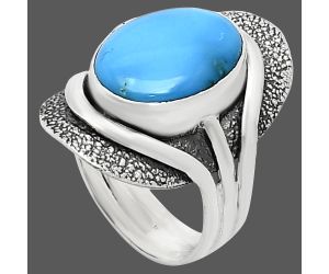 Sleeping Beauty Turquoise Ring size-7 EXR01097 R-1402, 10x14 mm