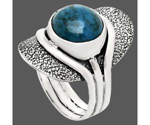 Shattuckite Ring size-7 EXR01102 R-1402, 10x10 mm