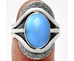 Sleeping Beauty Turquoise Ring size-8.5 EXR01103 R-1402, 9x13 mm