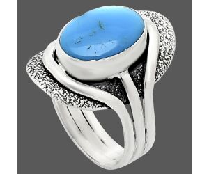 Sleeping Beauty Turquoise Ring size-8.5 EXR01103 R-1402, 9x13 mm