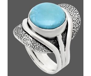 Natural Rare Turquoise Nevada Aztec Mt Ring size-8 EXR01104 R-1402, 12x12 mm